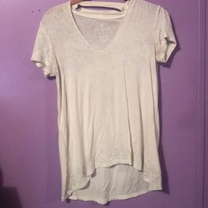 White v neck top
